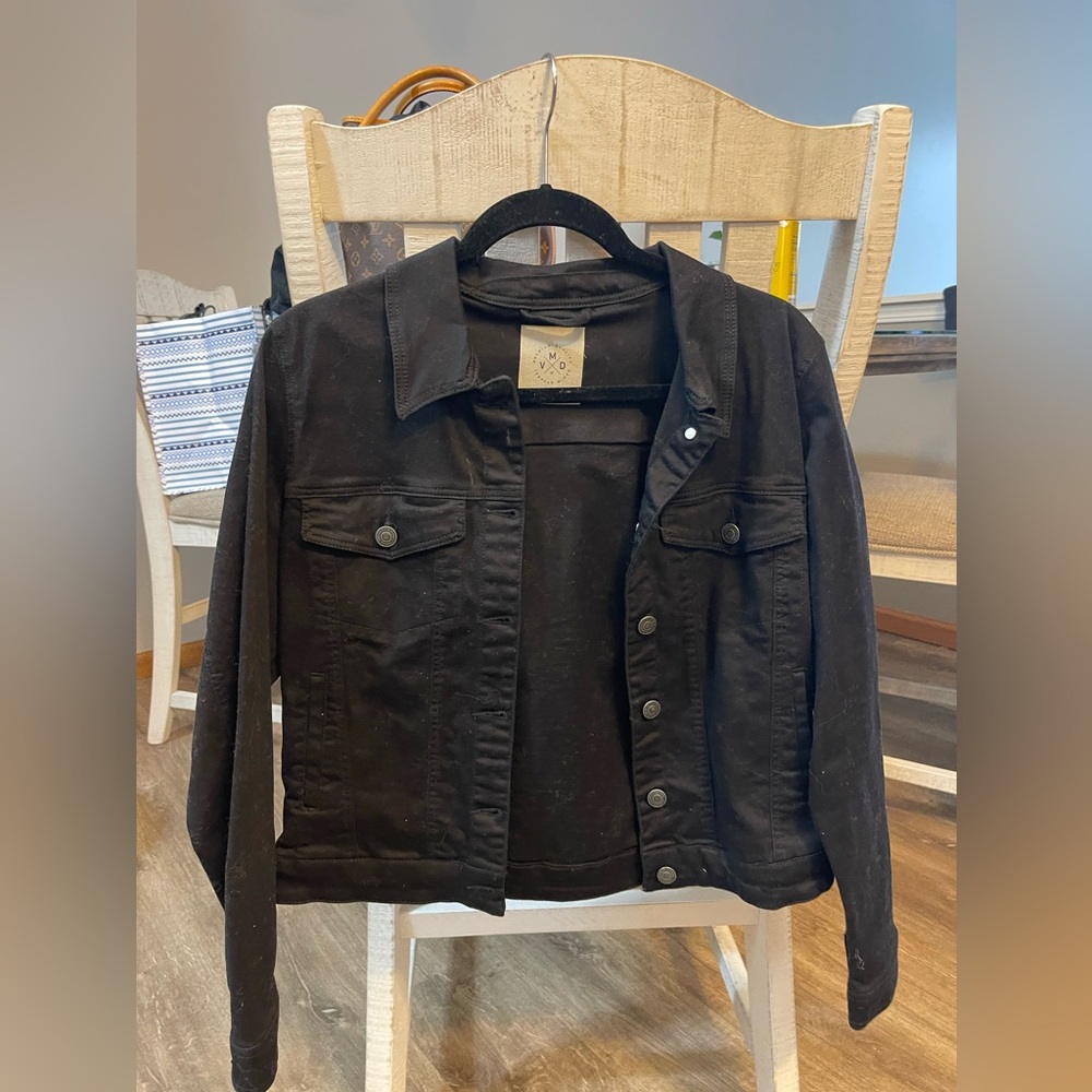 NWOT black denim jacket